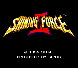 Заставка игры Shining Force II
